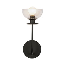 Load image into Gallery viewer, Sylvia 1-Light Bath Wall Light in Matte Black.