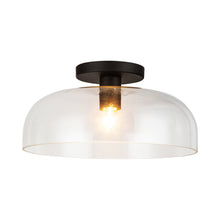 Load image into Gallery viewer, Sylvia Semi Flush Mount Ceiling Light in Matte Black.