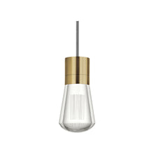 Load image into Gallery viewer, Alva LED Pendant Light in Black/White/Aged Brass.