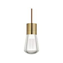 Load image into Gallery viewer, Alva LED Pendant Light in Copper/Aged Brass.