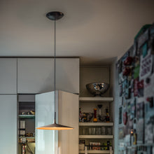 Load image into Gallery viewer, Aplomb Wide Pendant Light in Detail.