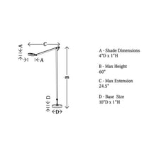 Load image into Gallery viewer, Amsterdam LED Floor Lamp - line drawing.