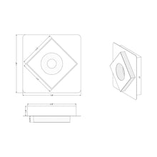 Load image into Gallery viewer, Atlanta LED Wall Light - line drawing.