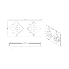 Load image into Gallery viewer, Atlanta LED Wall Light - line drawing.