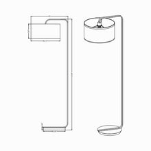 Load image into Gallery viewer, Cannes Floor Lamp - line drawing.