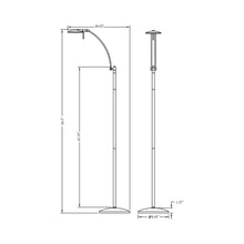 Load image into Gallery viewer, Dessau Arch LED Floor Lamp - line drawing.