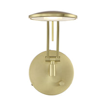 Load image into Gallery viewer, Dessau Arch LED Wall Light in Satin Brass.