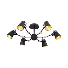 Load image into Gallery viewer, Edward Semi Flush Mount Ceiling Light in Detail.