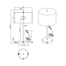 Load image into Gallery viewer, Hotel Table Lamp - line drawing.