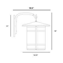Load image into Gallery viewer, Berkeley Wall Light - line drawing.