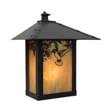 Load image into Gallery viewer, Evergreen Hummingbird Outdoor Wall Light in Bronze (Gold White Iridescent).