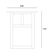 Load image into Gallery viewer, Mission Wall Light - line drawing.