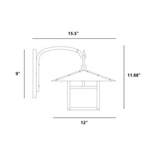 Load image into Gallery viewer, Monterey Wall Light - line drawing.