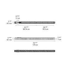 Load image into Gallery viewer, Calipso LED Linear Ceiling Light - line drawing.