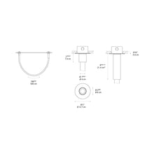 Load image into Gallery viewer, La Linea LED Ceiling Light - line drawing.