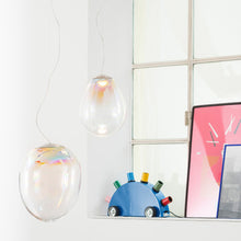 Load image into Gallery viewer, Stellar Nebula LED Suspension Light in living room.