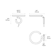 Load image into Gallery viewer, Vine LED Spot Light - line drawing.