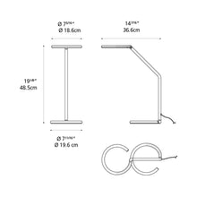 Load image into Gallery viewer, Vine LED Table Lamp - line drawing.