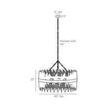 Load image into Gallery viewer, Adele Chandelier - line drawing.