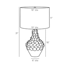 Load image into Gallery viewer, Aegon Table Lamp - line drawing.