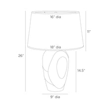 Load image into Gallery viewer, Amelia Table Lamp - line drawing.