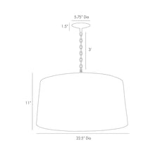 Load image into Gallery viewer, Anderson Pendant Light - line drawing.