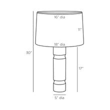 Load image into Gallery viewer, Angelina Table Lamp - line drawing.