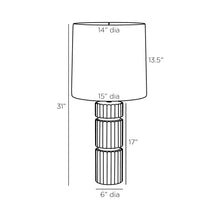 Load image into Gallery viewer, Annika Table Lamp - line drawing.
