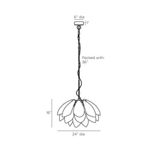 Load image into Gallery viewer, Ayana Chandelier - line drawing.