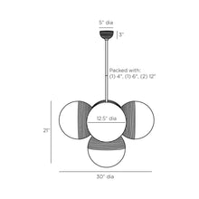 Load image into Gallery viewer, Baptiste Chandelier - line drawing.