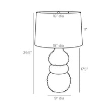 Load image into Gallery viewer, Basilio Table Lamp - line drawing.