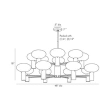 Load image into Gallery viewer, Bentley Chandelier - line drawing.