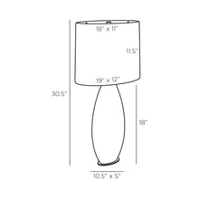 Load image into Gallery viewer, Brando Table Lamp - line drawing.