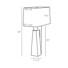 Load image into Gallery viewer, Briarwood Table Lamp - line drawing.
