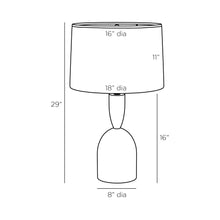 Load image into Gallery viewer, Brighton Table Lamp - line drawing.