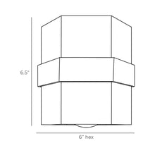 Load image into Gallery viewer, Bristol Flush Mount Ceiling Light - line drawing.
