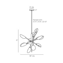 Load image into Gallery viewer, Bryce Chandelier - line drawing.