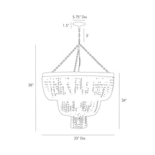 Load image into Gallery viewer, Chappellet Chandelier - line drawing.