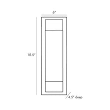 Load image into Gallery viewer, Charlie Outdoor LED Wall Light - line drawing.