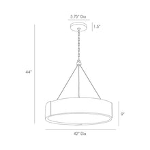 Load image into Gallery viewer, Dante Chandelier - line drawing.