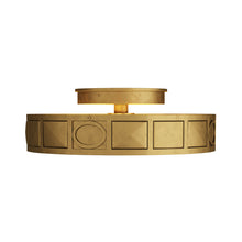 Load image into Gallery viewer, Empire Flush Mount Ceiling Light in Detail.
