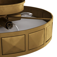 Load image into Gallery viewer, Empire Flush Mount Ceiling Light in Detail.
