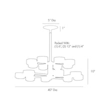 Load image into Gallery viewer, Jalen Chandelier - line drawing.