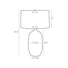 Load image into Gallery viewer, Jordyn Table Lamp - line drawing.