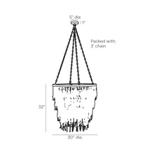 Load image into Gallery viewer, Lizzy Chandelier - line drawing.