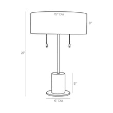 Load image into Gallery viewer, Marcel Table Lamp - line drawing.