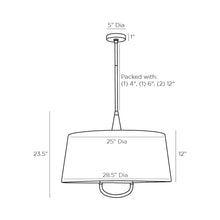 Load image into Gallery viewer, Middlebury Pendant Light - line drawing.