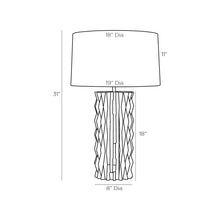 Load image into Gallery viewer, Nago Table Lamp - line drawing.