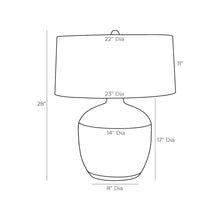 Load image into Gallery viewer, Navi Table Lamp - line drawing.