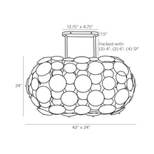 Load image into Gallery viewer, Nebula Chandelier - line drawing.